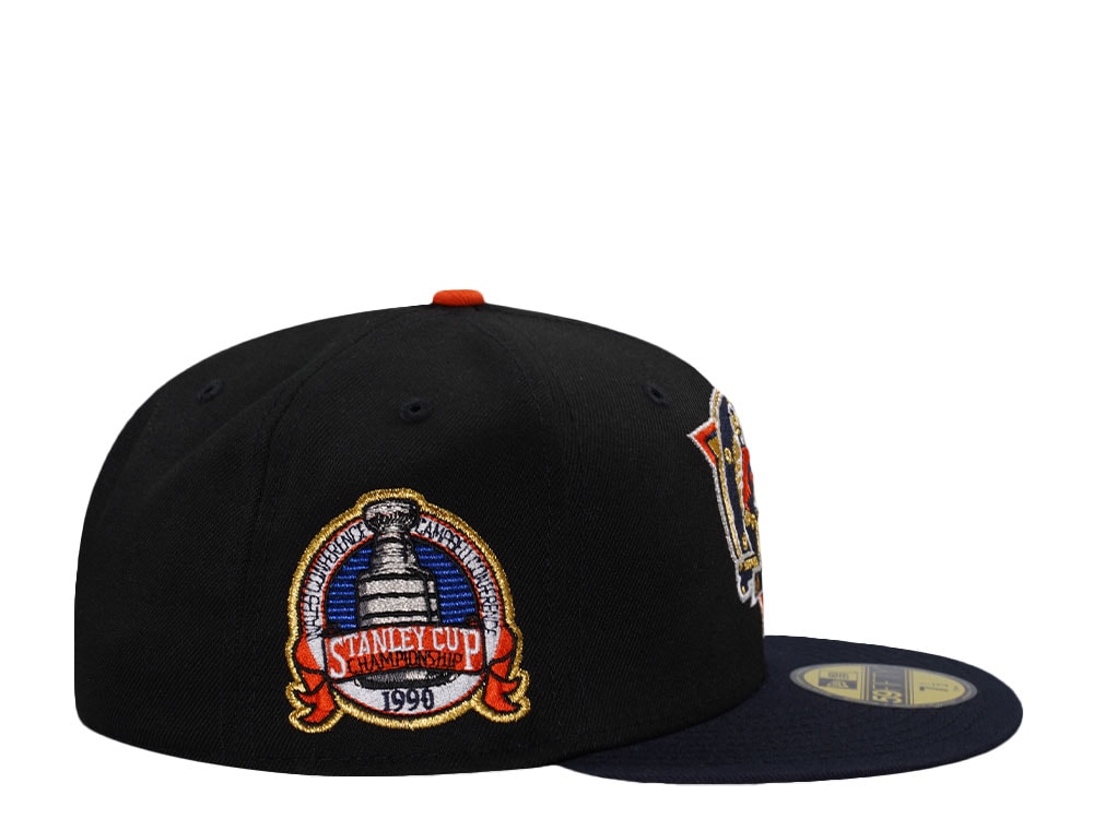 New Era Edmonton Oilers Stanley Cup Champions 1990 Black Two Tone Edition 59Fifty Fitted Cap