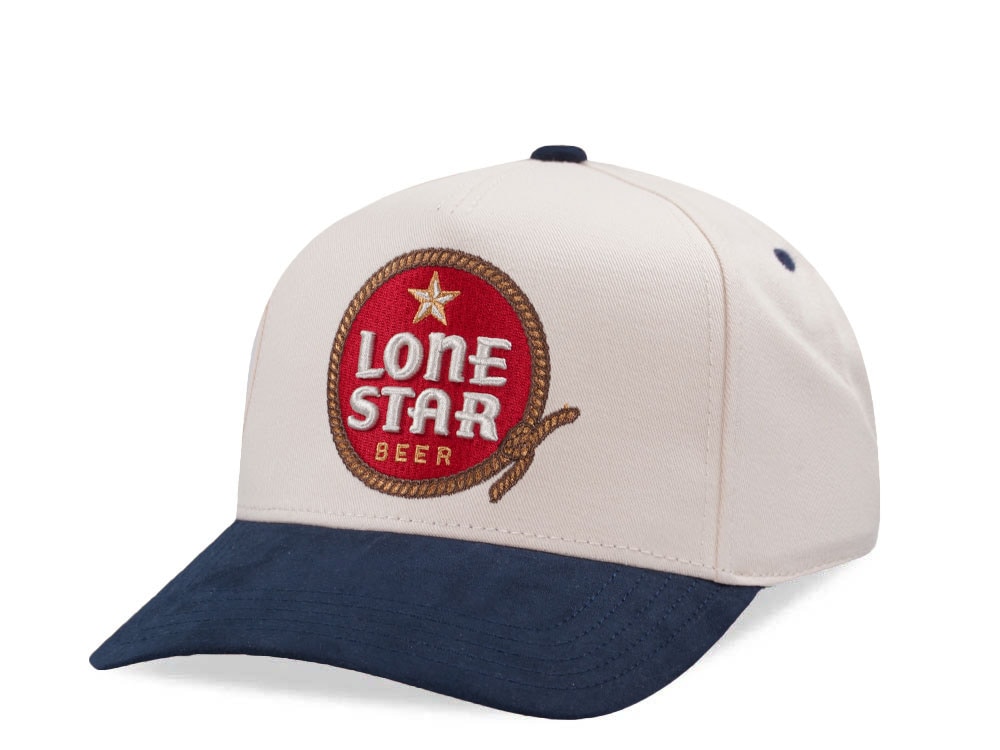 American Needle Lone Star Beer Ivory Wrangler Edition Snapback Cap
