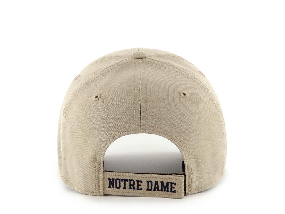 47Brand Notre Dame Fighting Irish Khaki MVP Strapback Cap