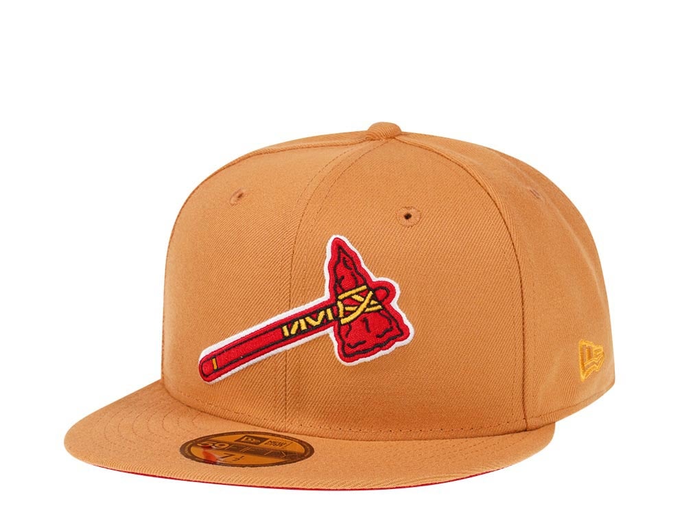 New Era Atlanta Braves Panama Tan Prime Edition 59Fifty Fitted Cap