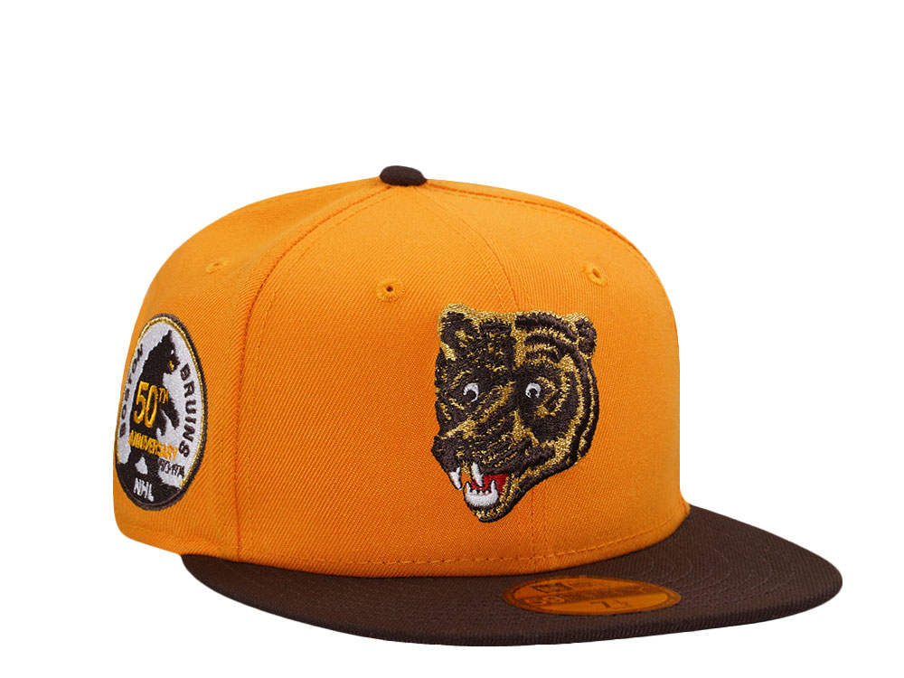 New Era Boston Bruins 50th Anniversary Walnut Two Tone Edition 59Fifty Fitted Cap