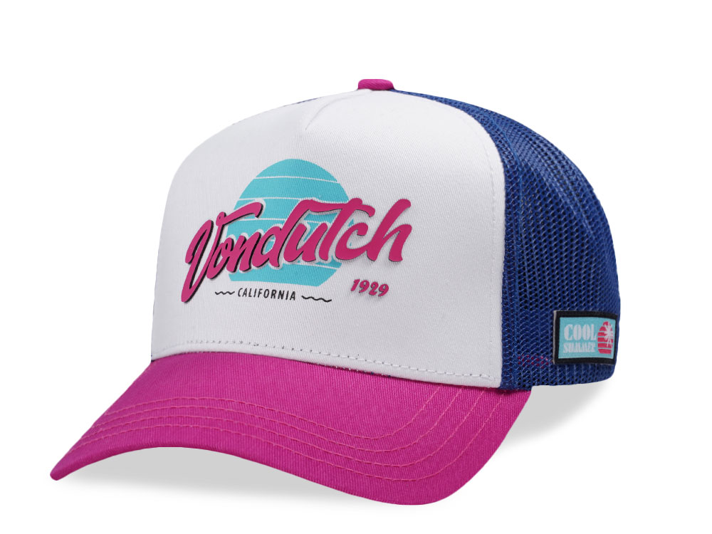 Von Dutch Surf Screen Print Trucker Snapback Cap