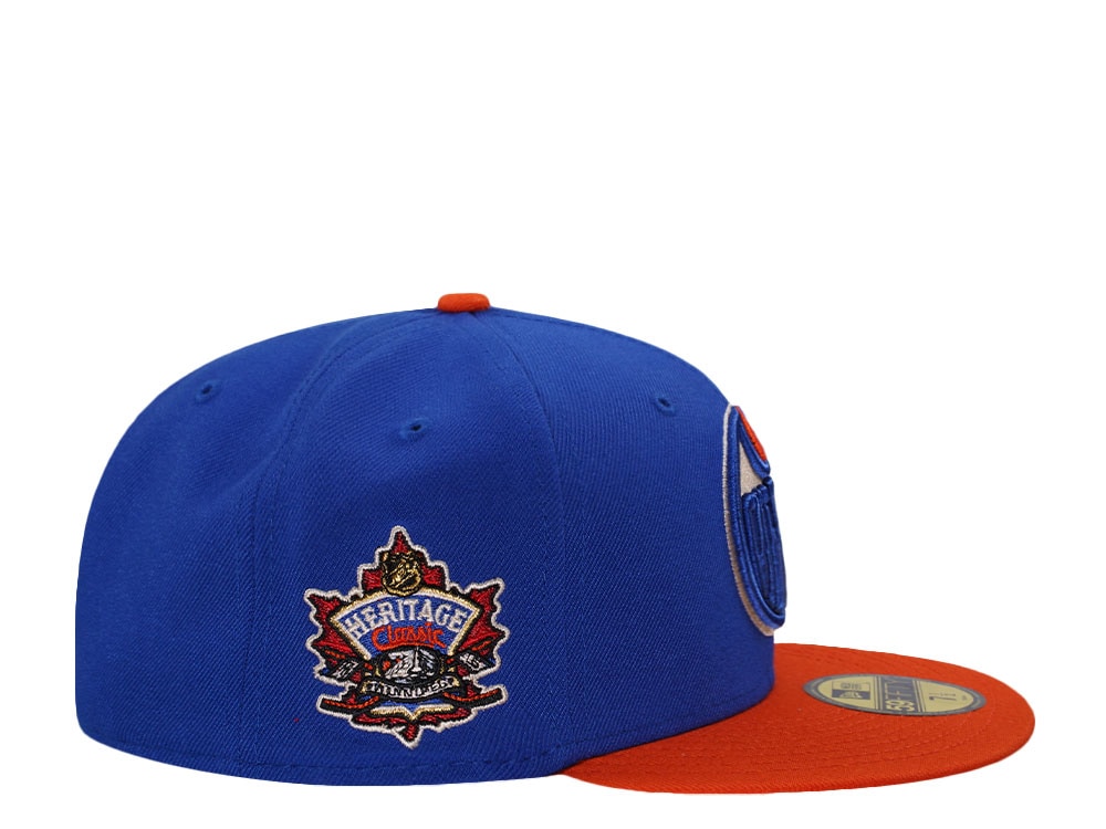 New Era Edmonton Oilers Heritage Classic 2016 Blue Two Tone Edition 59Fifty Fitted Cap