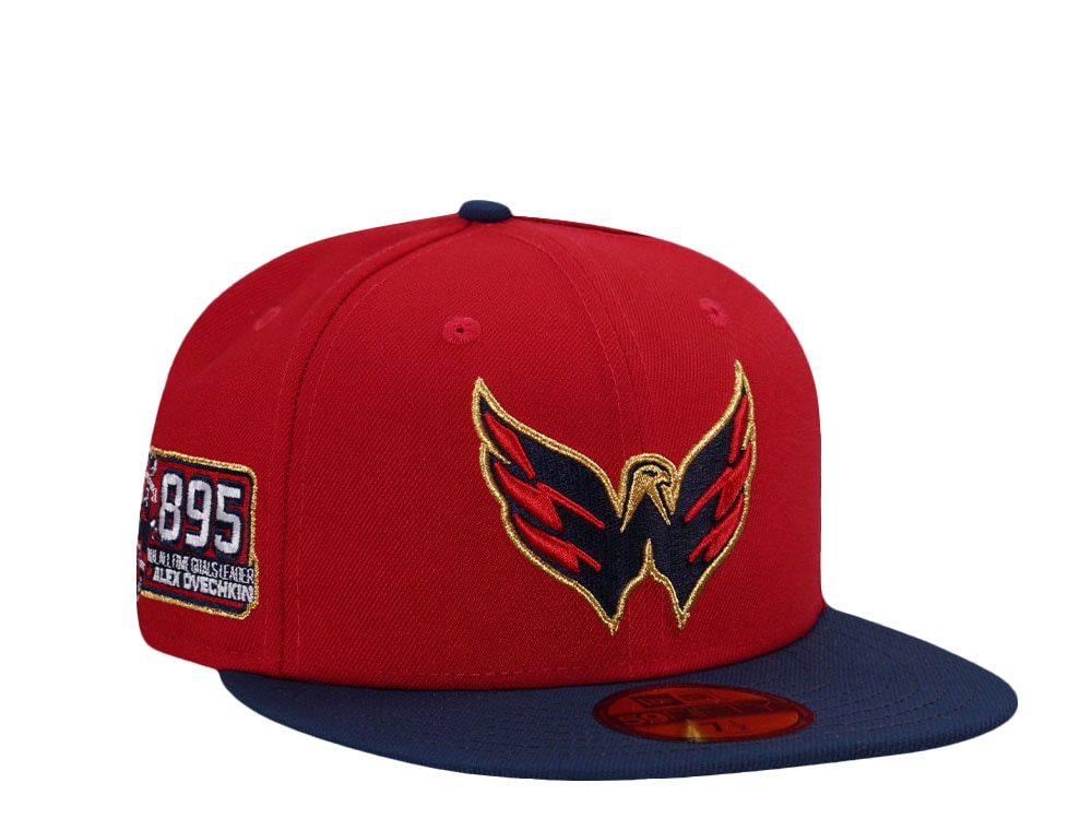 New Era Washington Capitals All Time Goals Ovechkin Red Two Tone Edition 59Fifty Fitted Cap