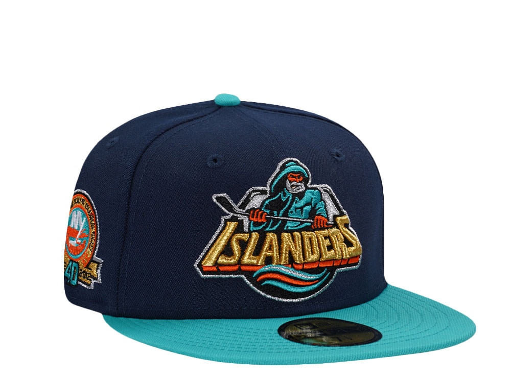 New Era New York Islanders 40th Anniversary Navy Two Tone Edition 59Fifty Fitted Cap