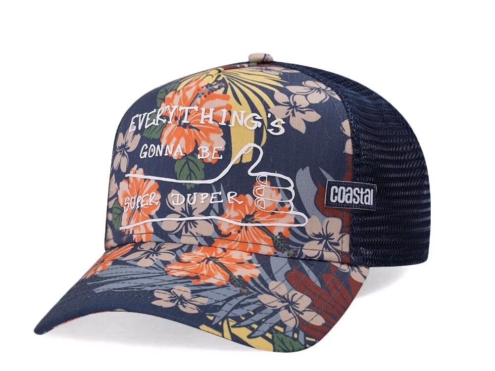Djinns Everything's Gonna Be Super Duper Coastal Trucker Snapback Cap
