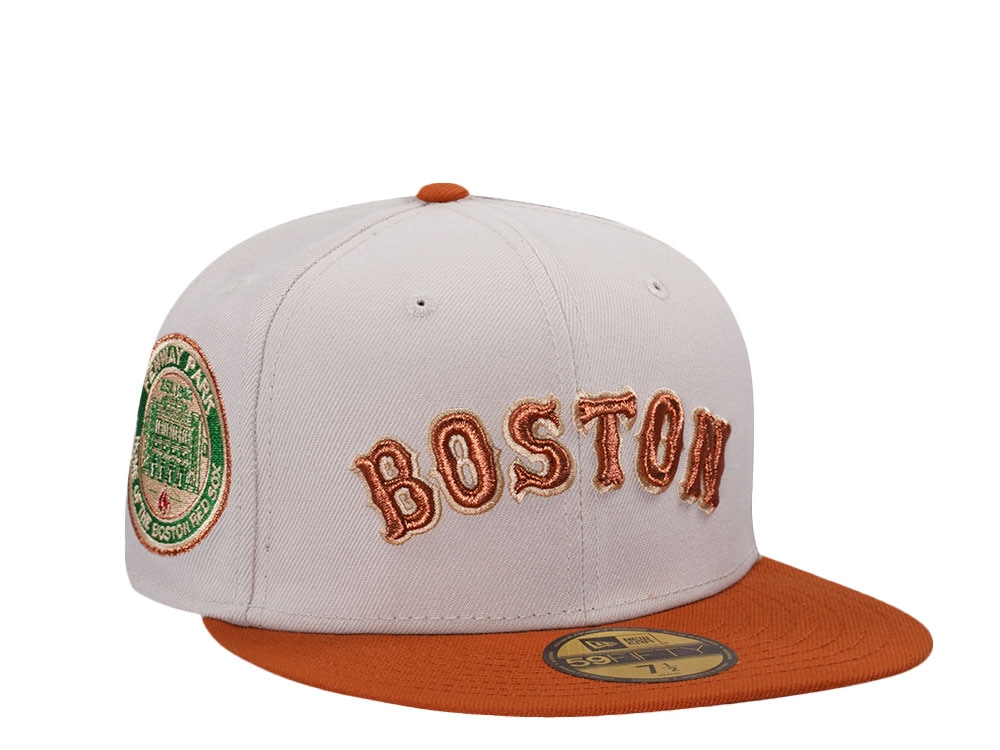 New Era Boston Red Sox Fenway Park Rusty Stone Two Tone Edition 59Fifty Fitted Cap