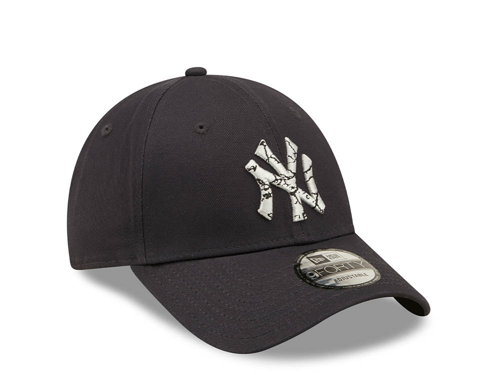 New Era New York Yankees Navy Marble Infill Edition 9Forty Strapback Cap