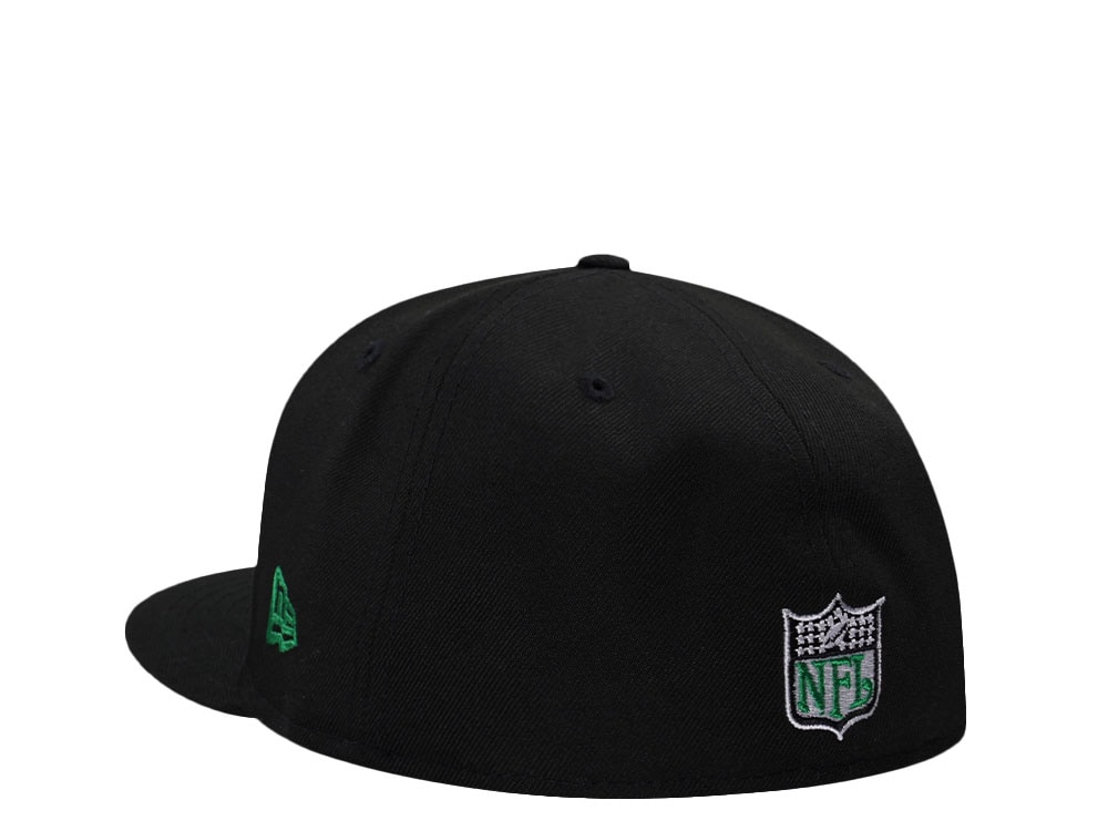 New Era Philadelphia Eagles GO EAGLES Black Throwback Edition 59Fifty Fitted Cap