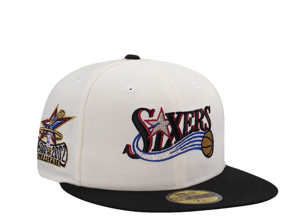 New Era Philadelphia 76ers All Star Game 2002 Chrome Two Tone Edition 59Fifty Fitted Cap
