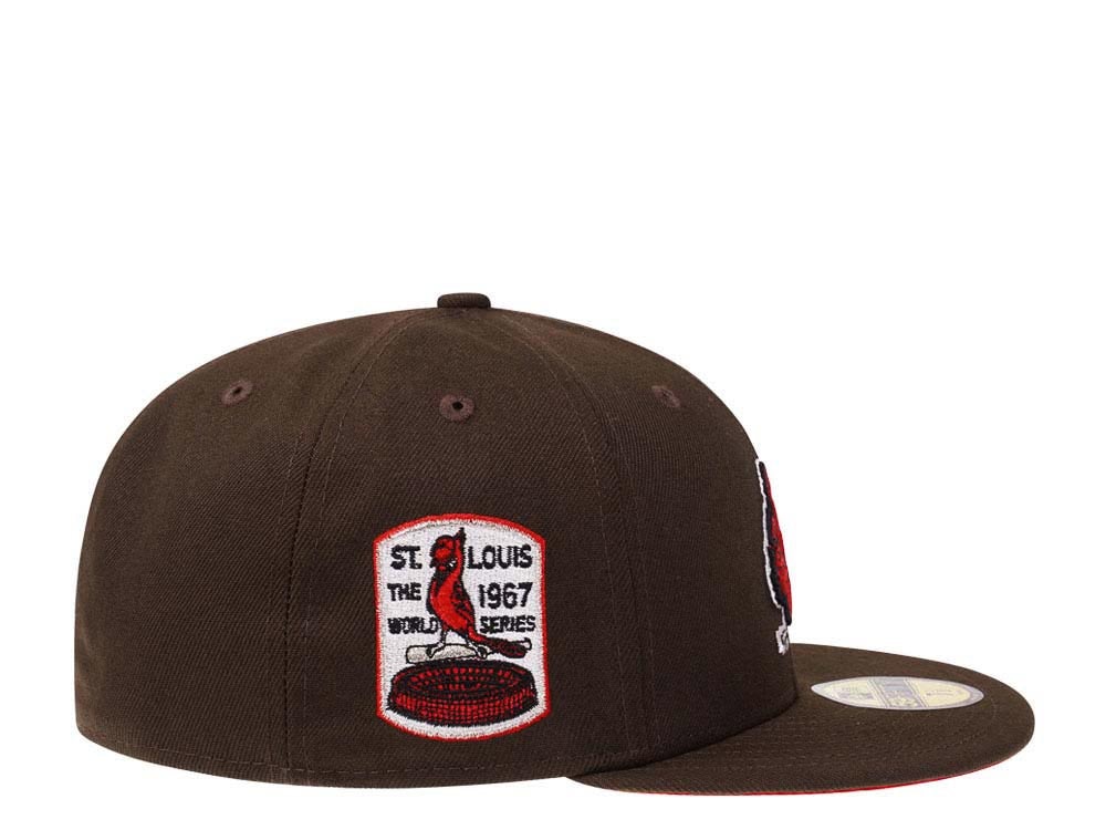 New Era St. Louis Cardinals World Series 1967 Coffee Red Edition 59Fifty Fitted Cap