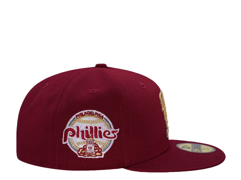 New Era Philadelphia Phillies World Series 2008 Cardinal Red Prime Edition 59Fifty Fitted Cap