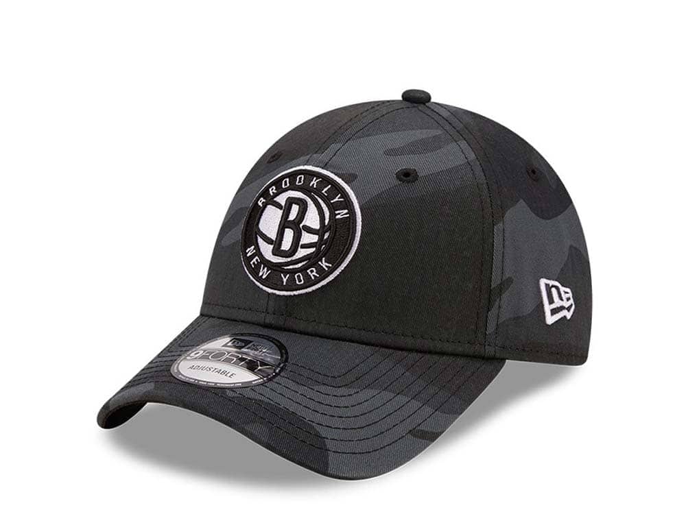 New Era Brooklyn Nets Dark Camo 9Forty Strapback Cap