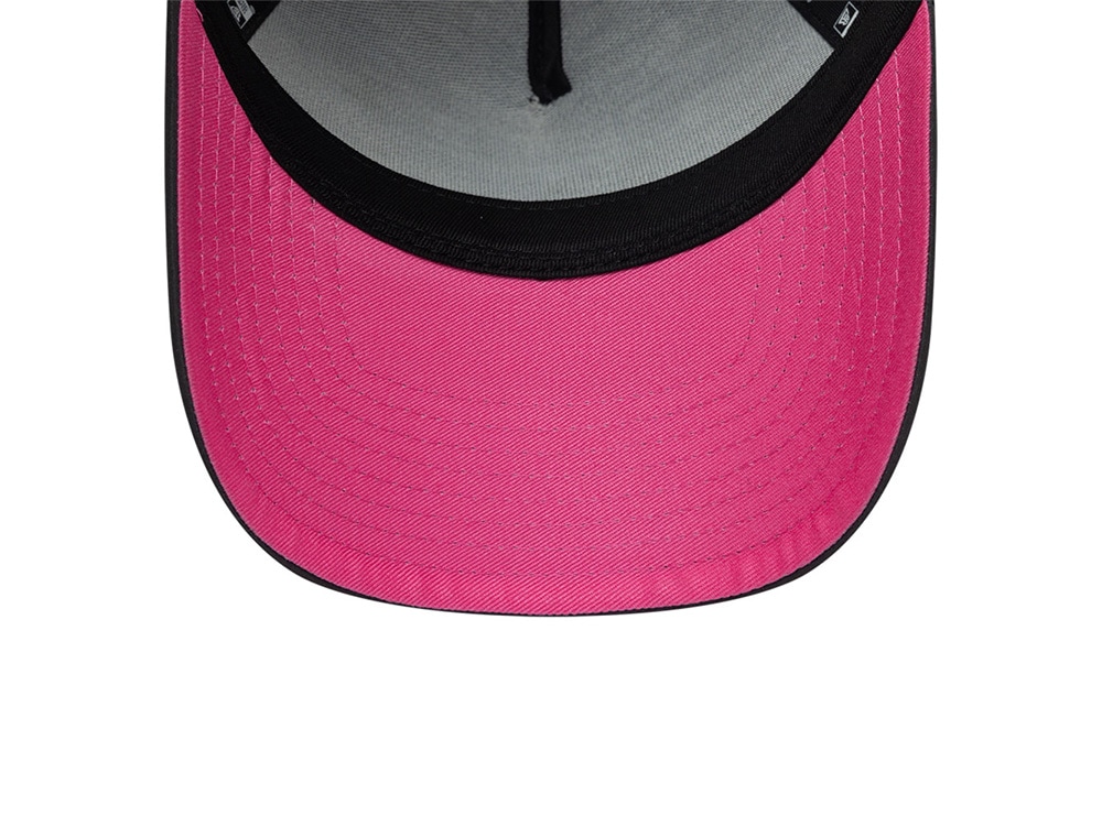 New Era Paris Saint Germain Neon Pink Gray Prime Edition 9Forty A Frame Trucker Snapback Cap