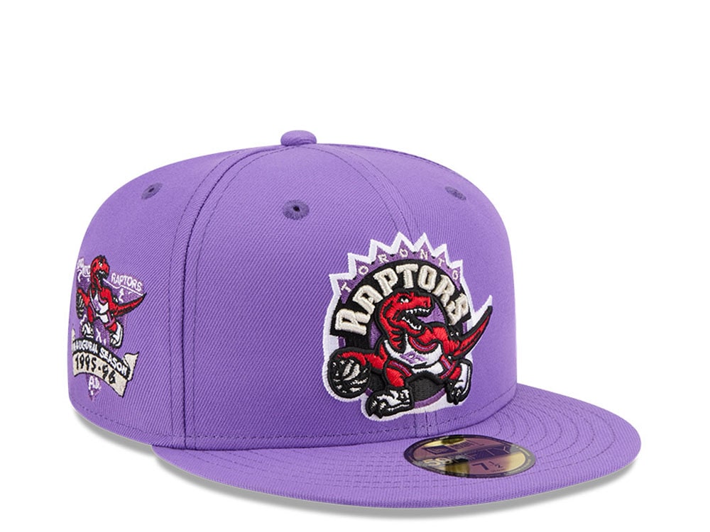 New Era Toronto Raptors HWC Inaugural Season Purple 59Fifty Fitted Cap
