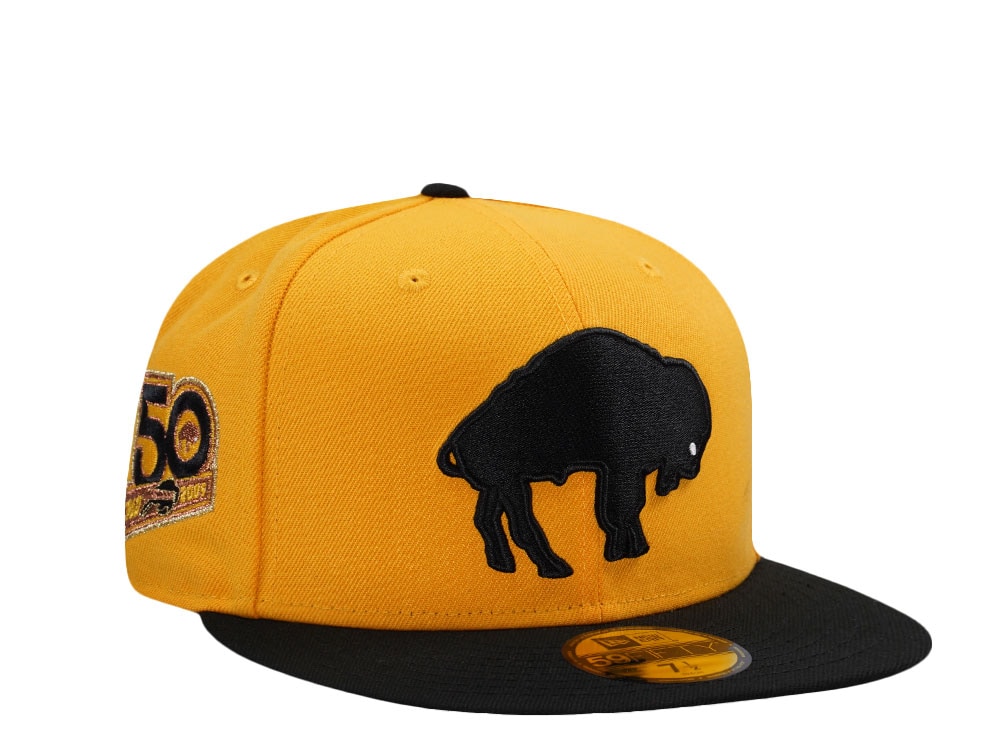 New Era Buffalo Bills 50th Anniversary Yellow Two Tone Edition 59Fifty Fitted Cap