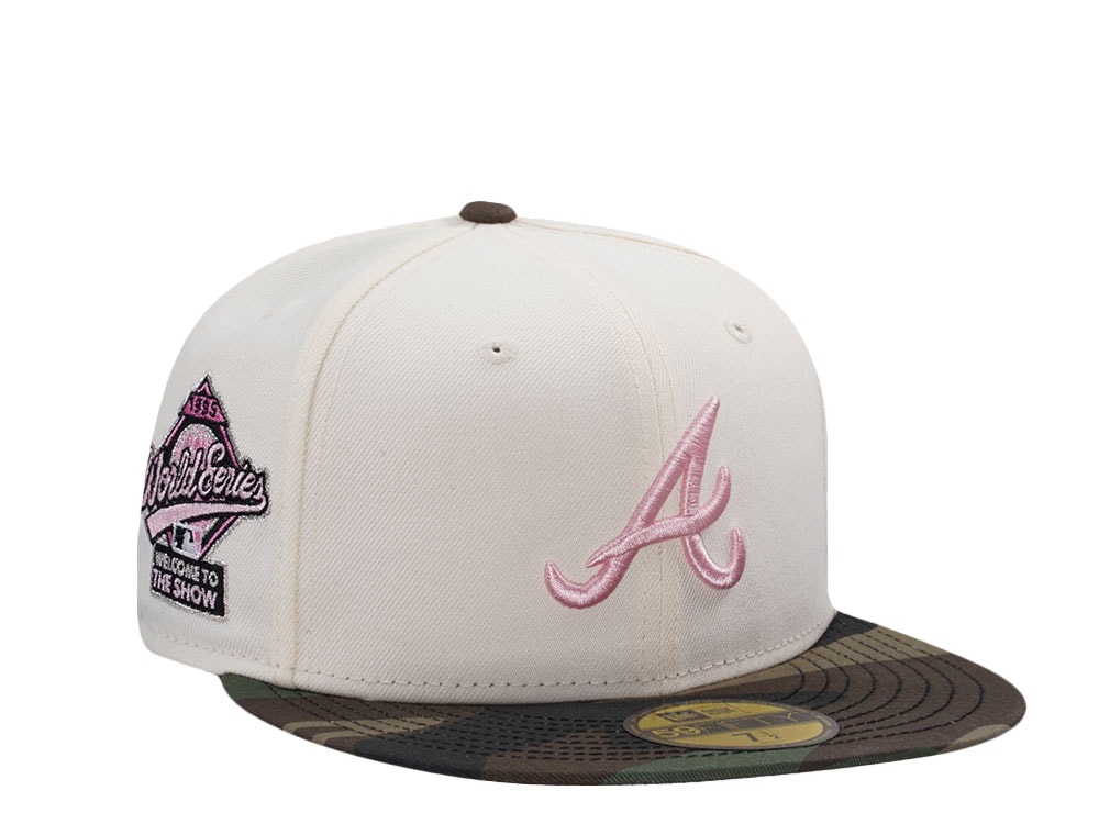 New Era Atlanta Braves World Series 1995 Chrome Two Tone Edition 59Fifty Fitted Cap