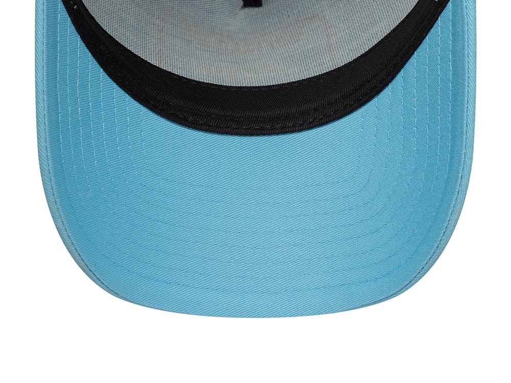 New Era Patch Sky Blue 9Forty A Frame Trucker Snapback Cap