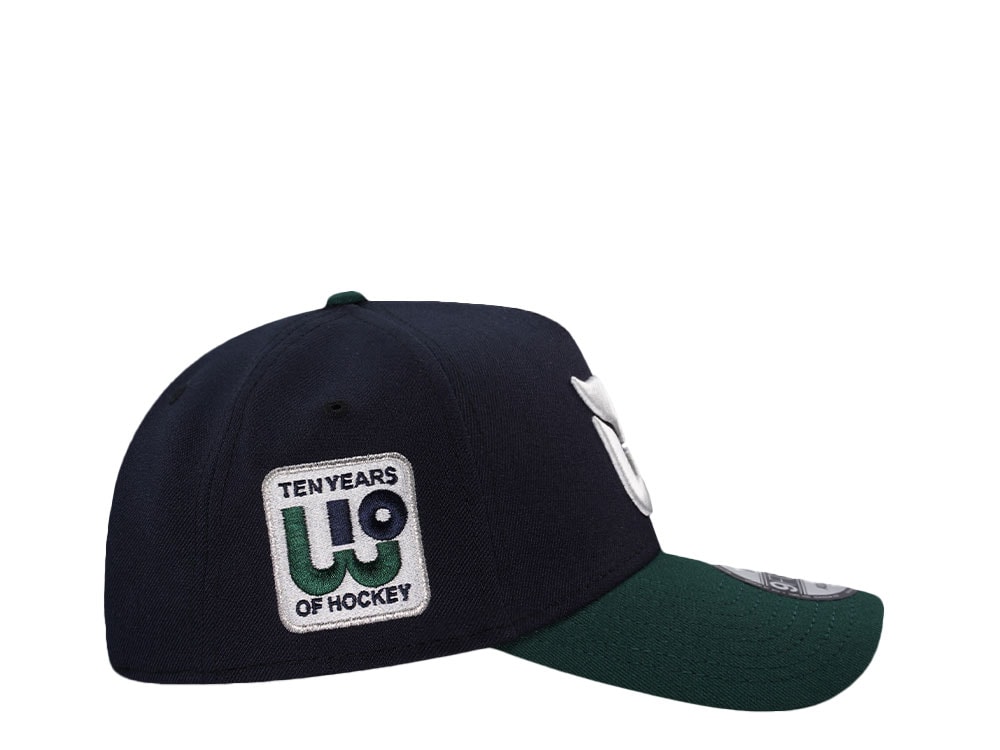 New Era Hartford Whalers 10th Anniversary Navy Two Tone Edition 9Forty A Frame Snapback Cap