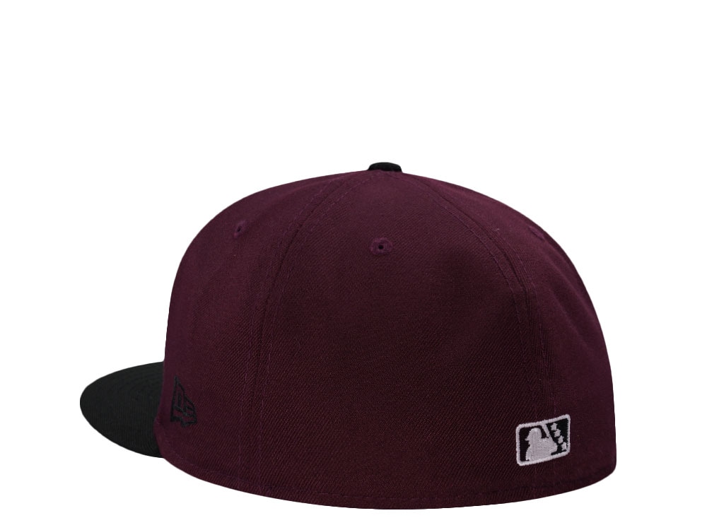New Era Akron Devil Strips Maroon Two Tone Edition 59Fifty Fitted Cap