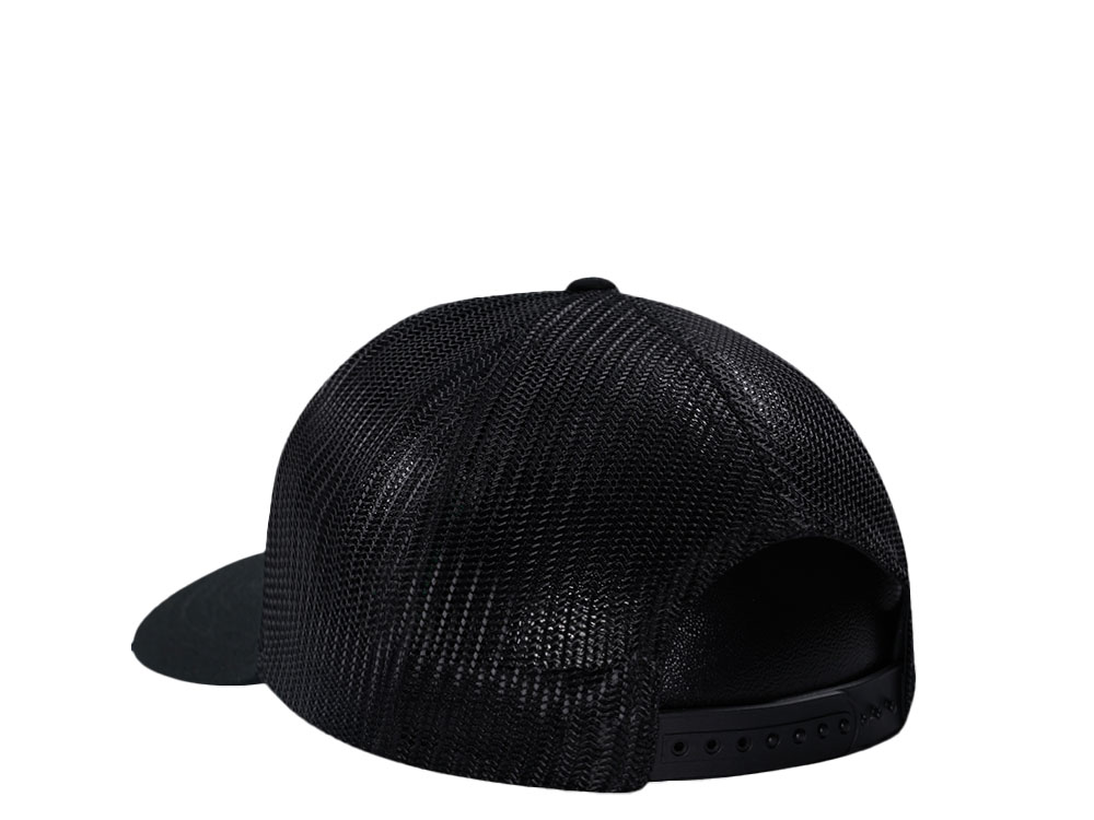 John Deere Black Raised Embroidery Trucker Snapback Cap