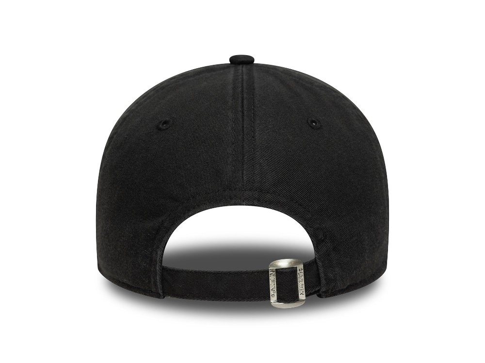 New Era Los Angeles Dodgers Mini Logo Washed Black 9Twenty Strapback Cap