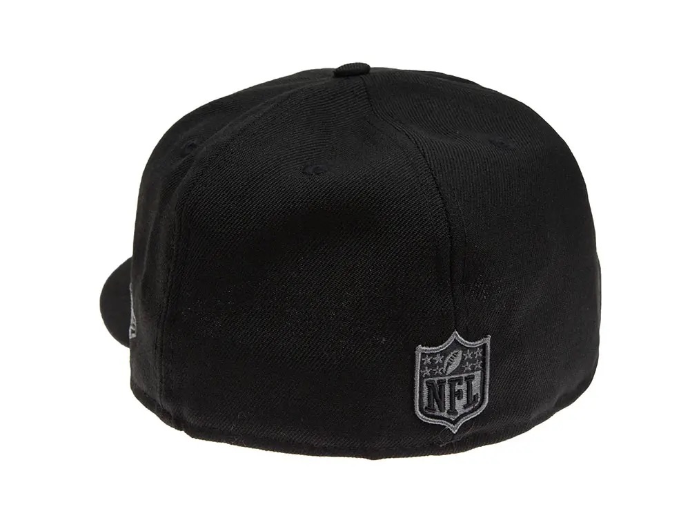 New Era New England Patriots Black & Grey 59Fifty Fitted Cap