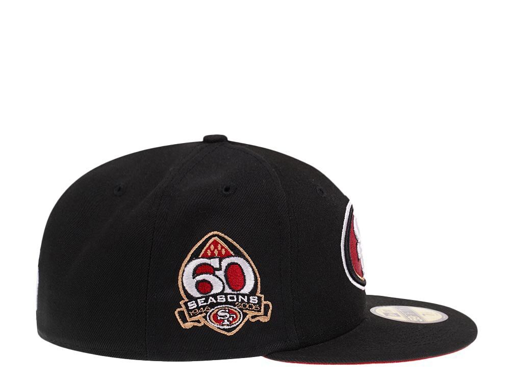 New Era San Francisco 49ers 60 Seasons Black Pop 59Fifty Fitted Cap
