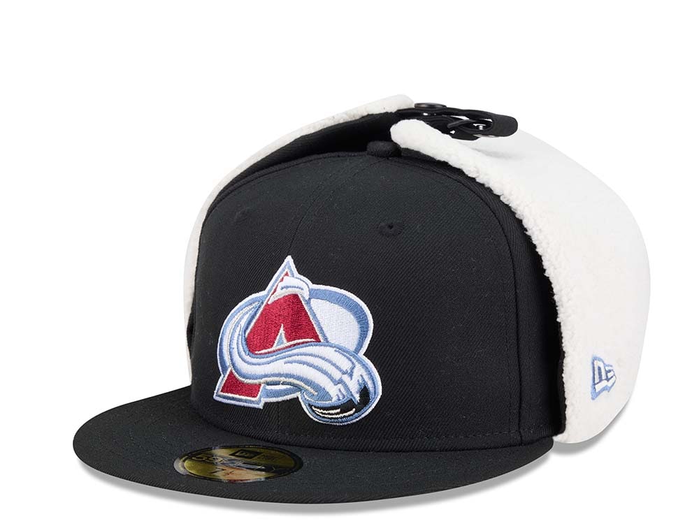 New Era Colorado Avalanche Classic Black 59Fifty Dogear Fitted Cap