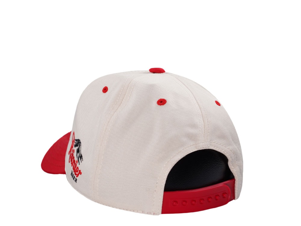 American Needle Rainier Roscoe Football Ivory Snapback Cap