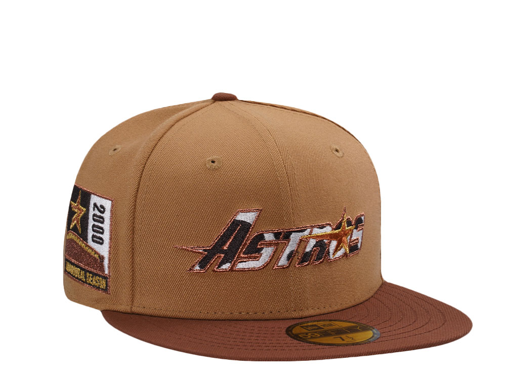 New Era Houston Astros Inaugural Season 2000 Wheat Two Tone Edition 59Fifty Fitted Cap