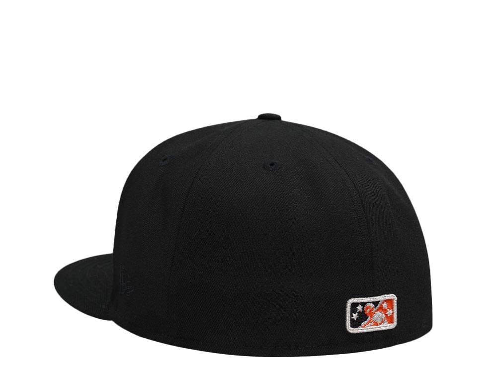 New Era San Jose Giants 25th Anniversary Black Silver Prime Edition 59Fifty Fitted Cap