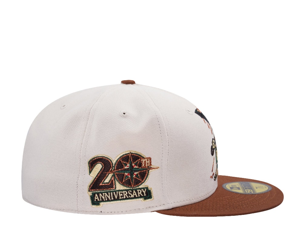 New Era Seattle Mariners 20th Anniversary Cream Two Tone Edition 59Fifty Fitted Cap