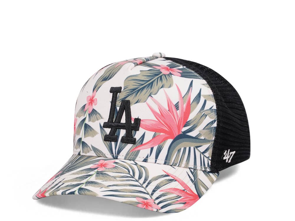 47Brand Los Angeles Dodgers Coastal Floral Mesh MVP Trucker Snapback Cap