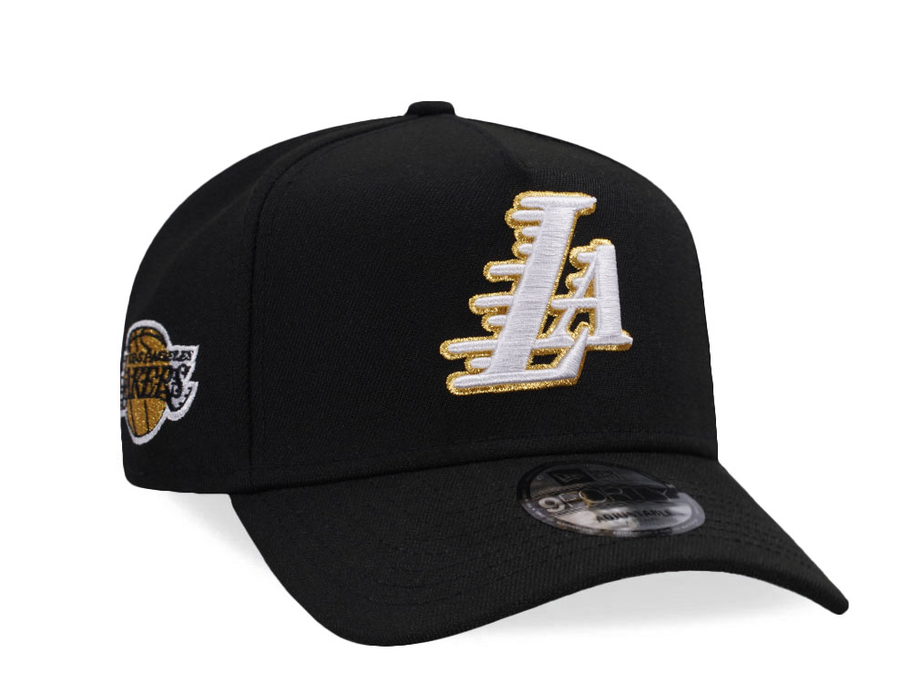 New Era Los Angeles Lakers Classic Black Prime Edition 9Forty A Frame Snapback Cap