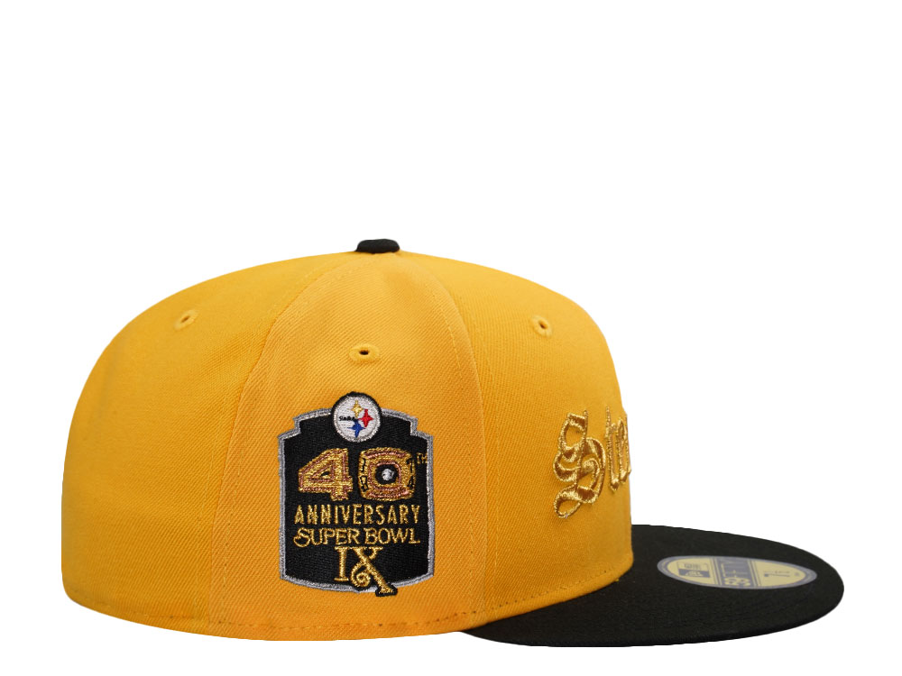 New Era Pittsburgh Steelers 40th Anniversary Gold Two Tone Edition 59Fifty Fitted Cap