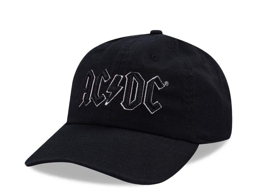 American Needle ACDC Ballpark Black Snapback Cap