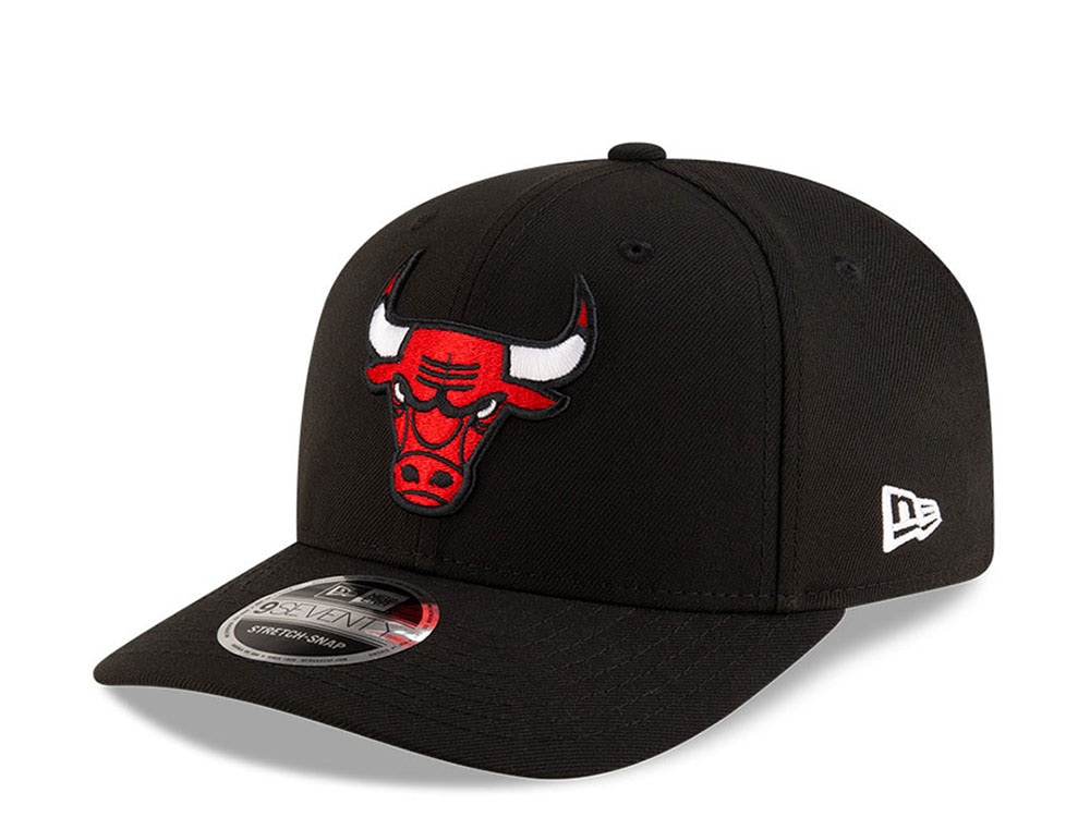 New Era Chicago Bulls NBA Team Black Edition 9Seventy Stretch Snapback Cap