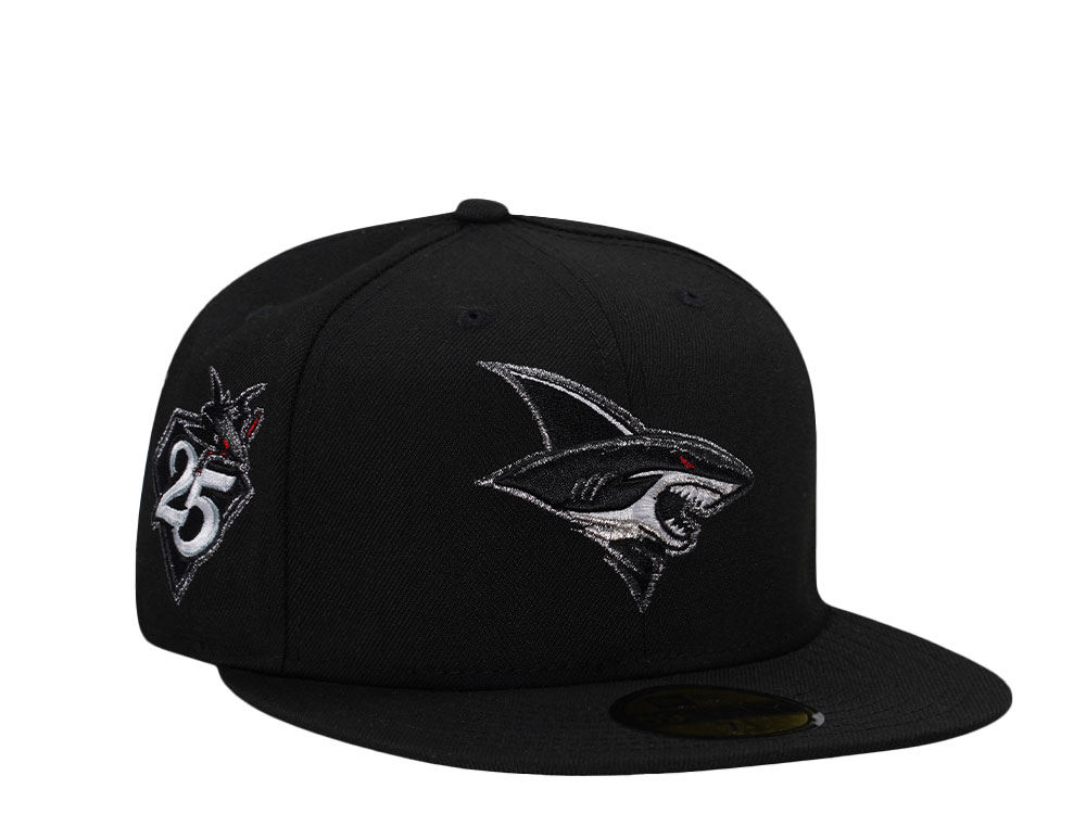 New Era San Jose Shark 25th Anniversary Black Metallic Prime Edition 59Fifty Fitted Cap
