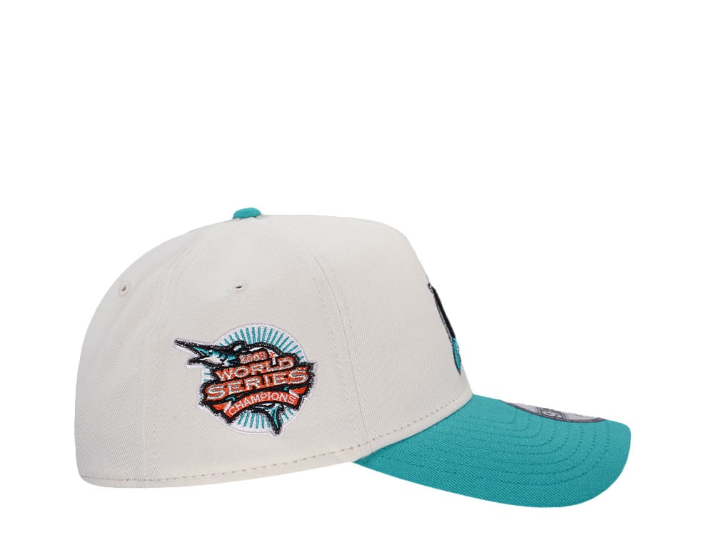 New Era Florida Marlins World Series 2003 Chrome Two Tone Edition 9Forty A Frame Snapback Cap