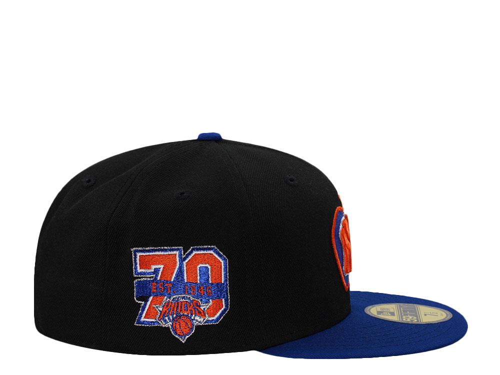 New Era New York Knicks 70th Anniversary Black Two Tone Edition 59Fifty Fitted Cap
