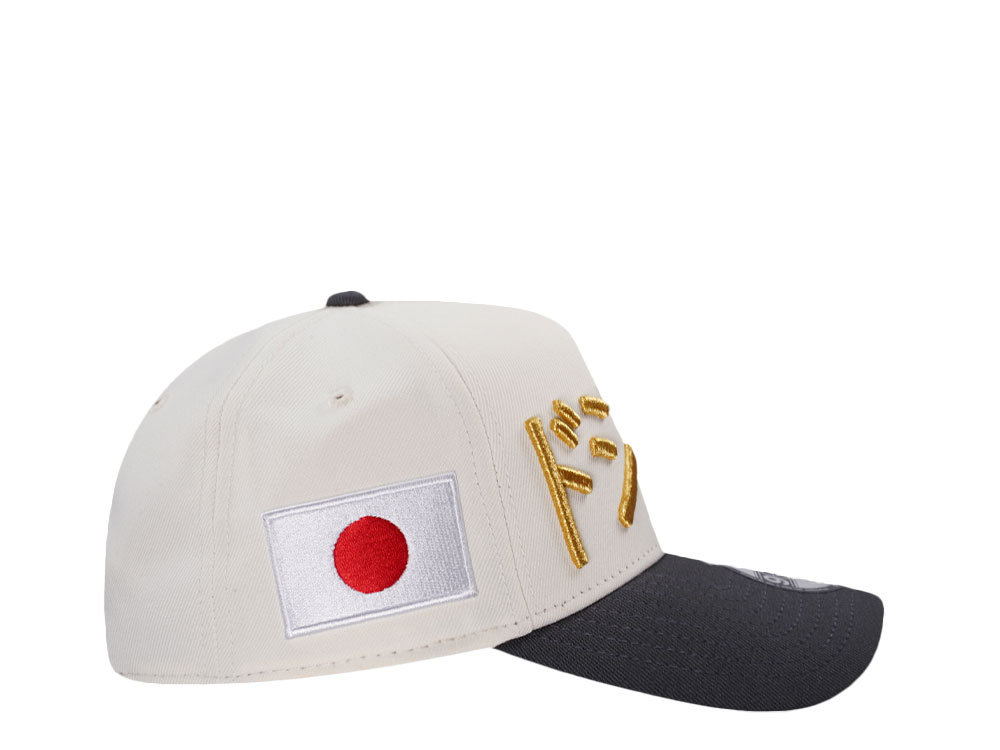 New Era Los Angeles Dodgers Japan Chrome Cement Two Tone Edition 9Forty A Frame Snapback Cap