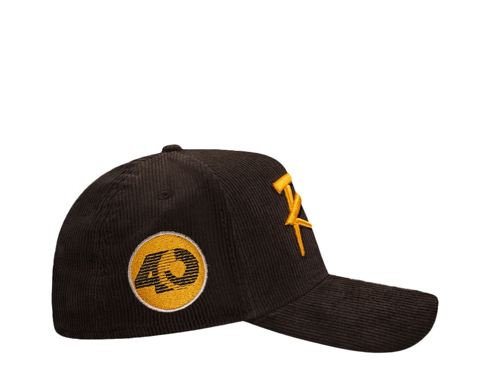 New Era Los Angeles Rams 40th Anniversary Walnut Corduroy Edition 9Forty A Frame Snapback Cap