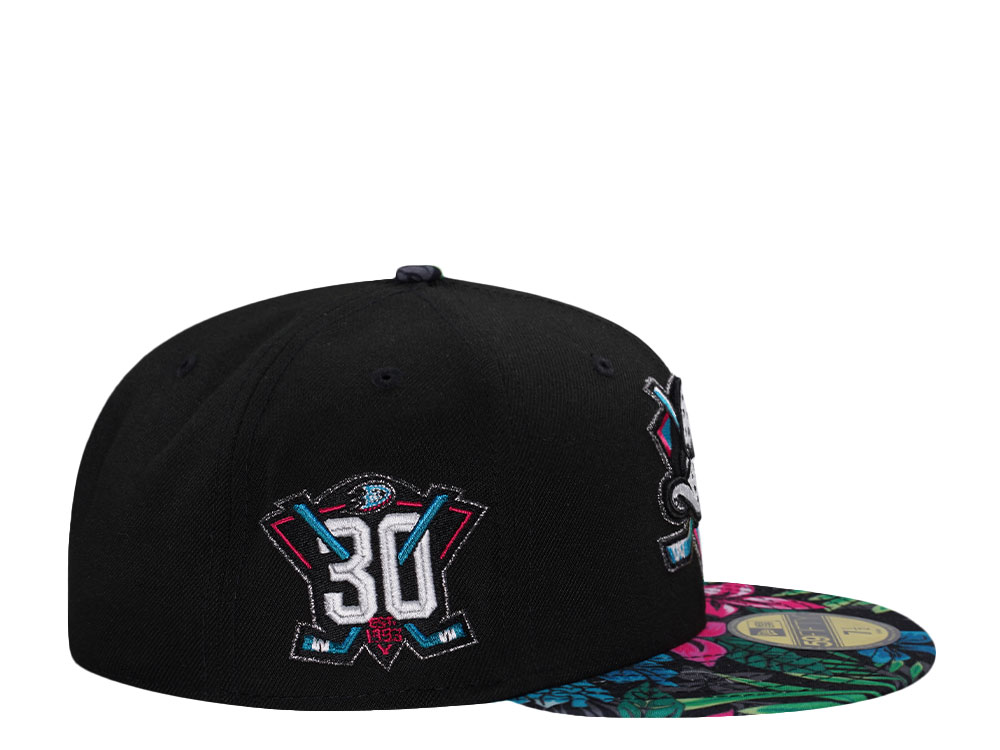 New Era Anaheim Ducks 10th Anniversary Floral Two Tone Edition 59Fifty Fitted Cap