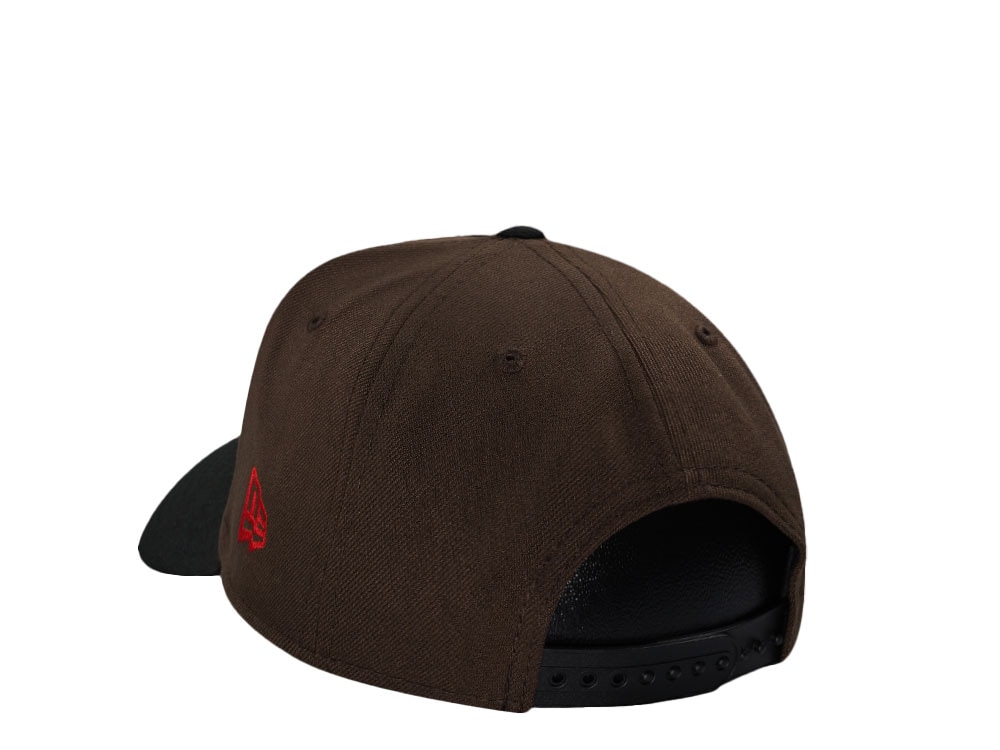 New Era Boston Red Sox Coffee Black Two Tone Edition 9Forty A Frame Snapback Cap