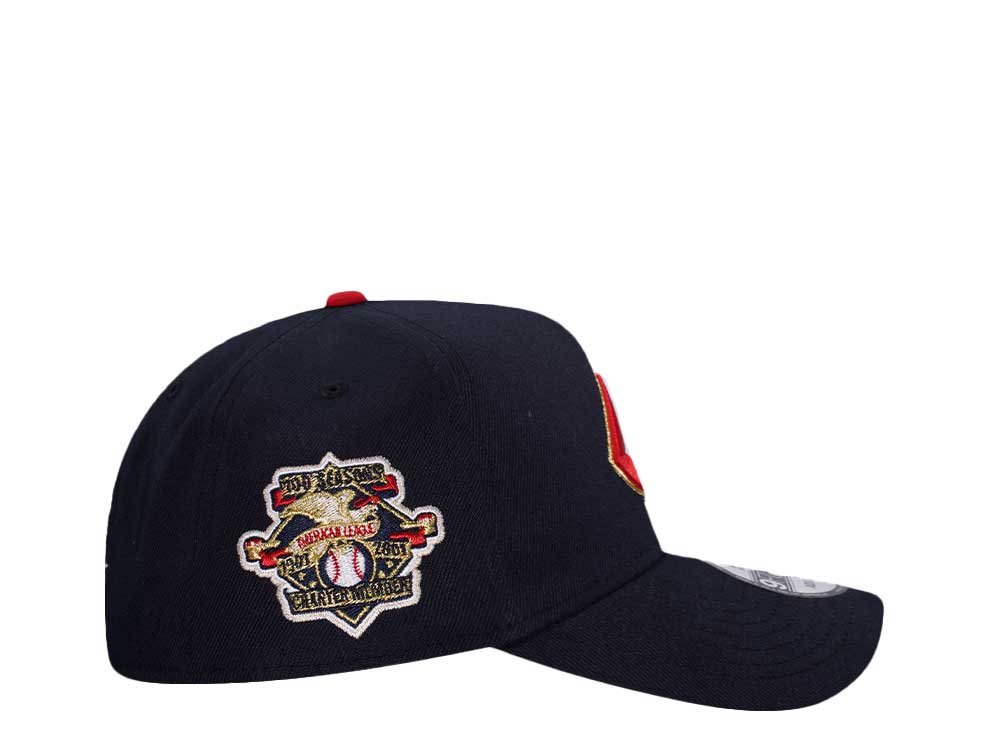New Era Cleveland Indians American League Throwback Edition 9Forty A Frame Snapback Cap