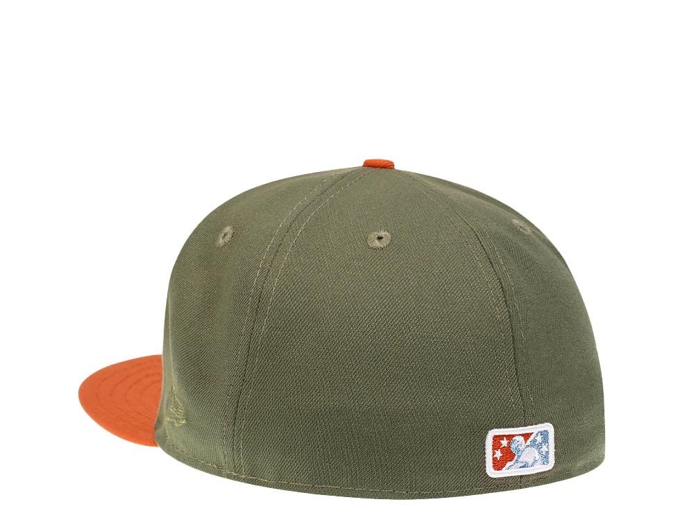 New Era Buffalo Bisons 30 Seasons Olive Metallic Two Tone Prime Edition 59Fifty Fitted Cap