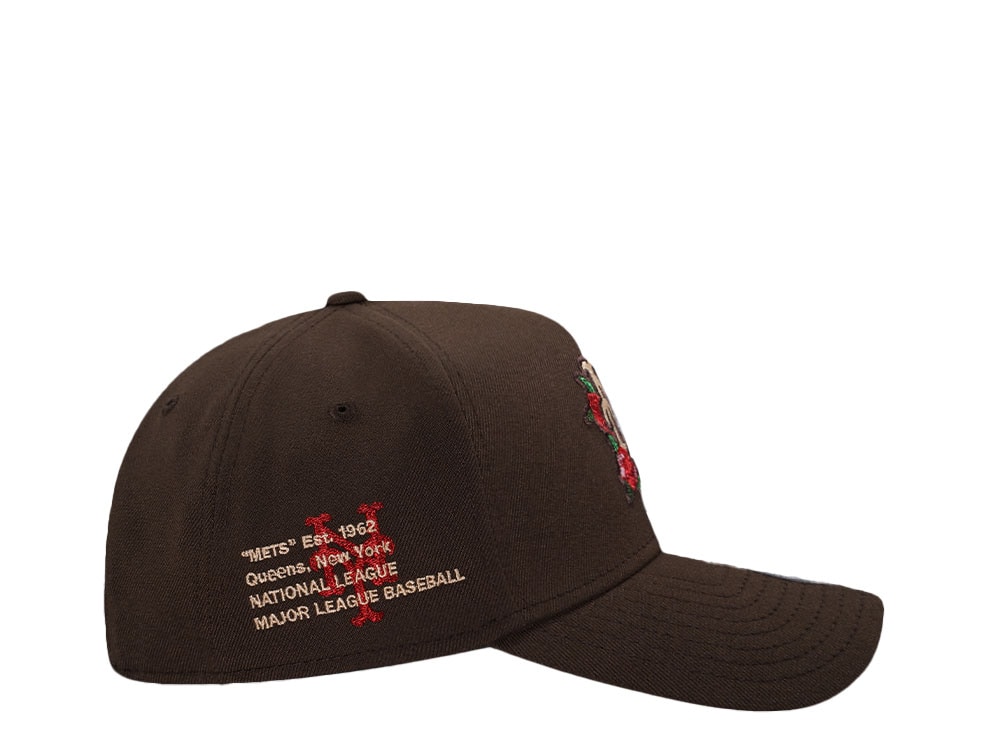 New Era New York Mets Walnut Rose 9Forty A Frame Snapback Cap