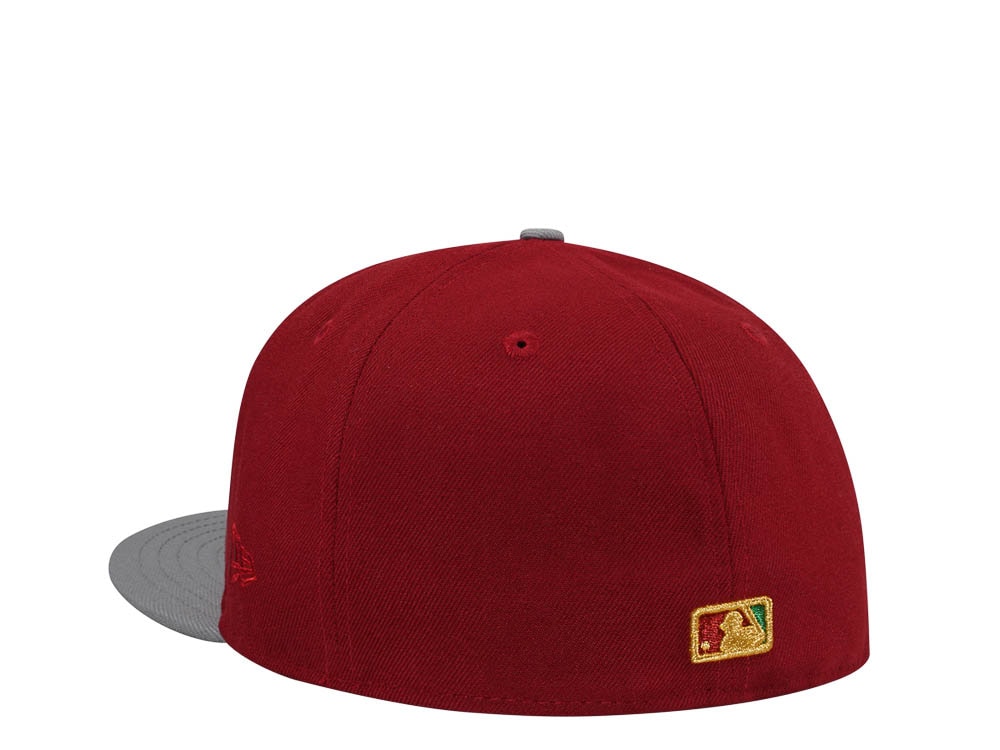 New Era Arizona Diamondbacks 25th Anniversary Maroon Gold Two Tone Edition 59Fifty Fitted Cap