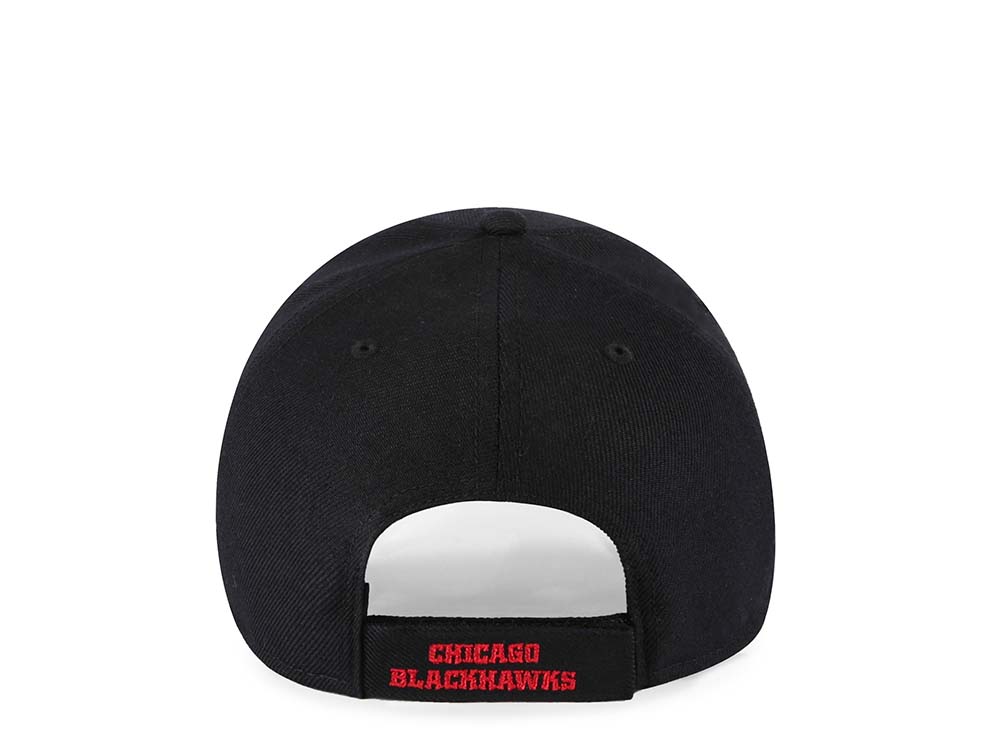 47Brand Chicago Blackhawks Classic Black Strapback Cap